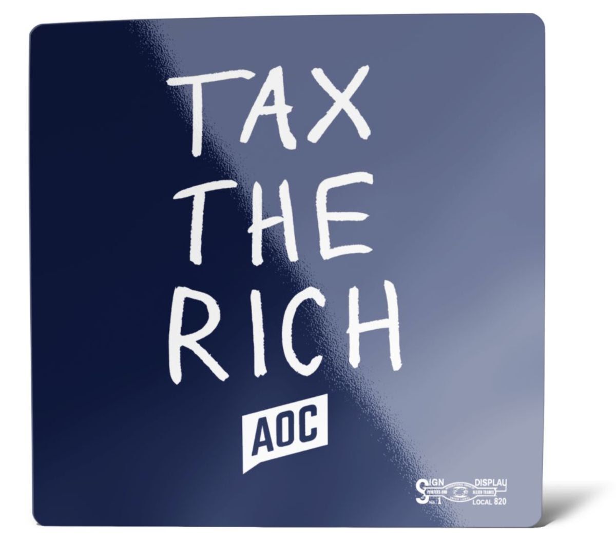 Get your Tax the Rich sticker here!