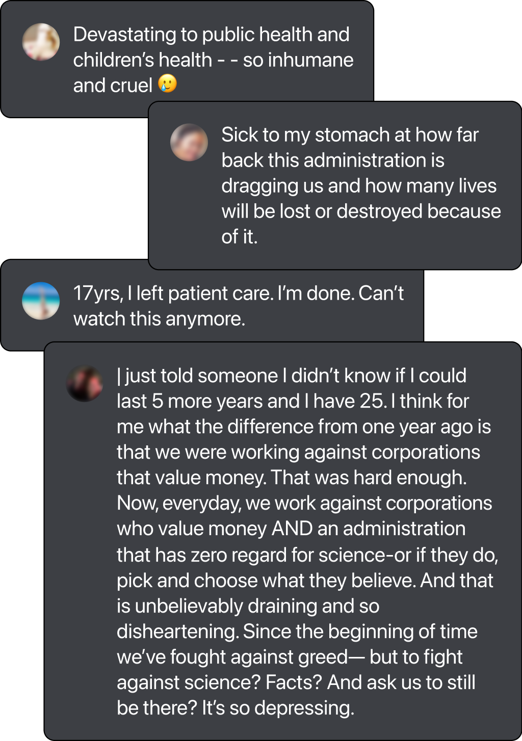 Comments from concerned nurses