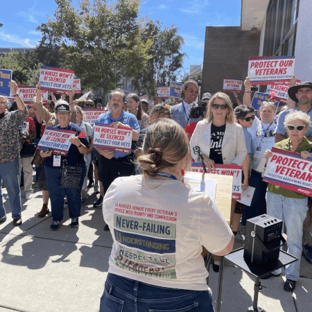 Photos from VA protests