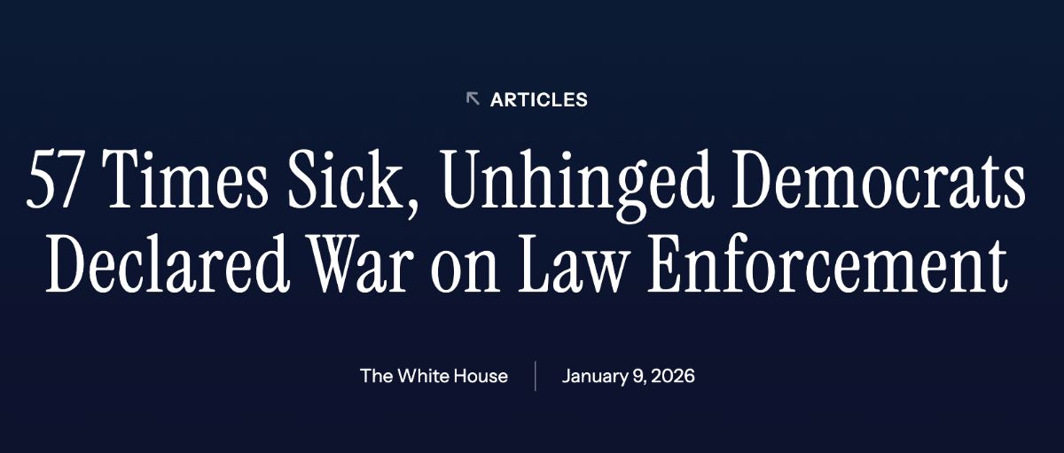 57 Times Sick, Unhinged Democrats Declared War on Law Enforcement