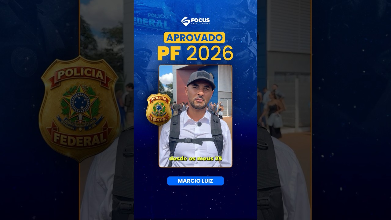 Nosso aluno aprovado na PF é a prova de que desistir dos seus sonhos não pode ser uma opção! 💙