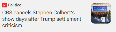 Politico headline