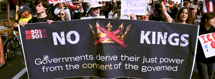 Thank Indivisible for their help leading our No Kings coalition.