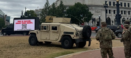 Billboard truck shames Trump stormtroopers in D.C.
