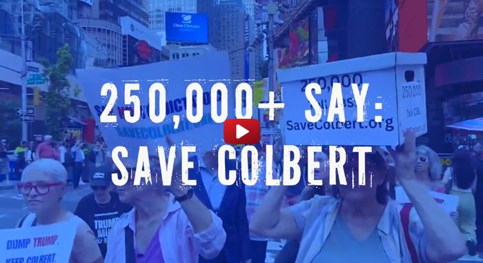 250,000+ SAY: SAVE COLBERT