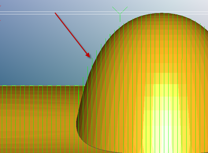 Side View of Parallel Finishing