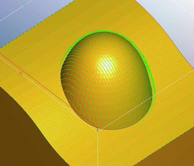 Parallel Finishing Top View