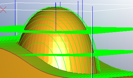 Side View of 3D Roughing 