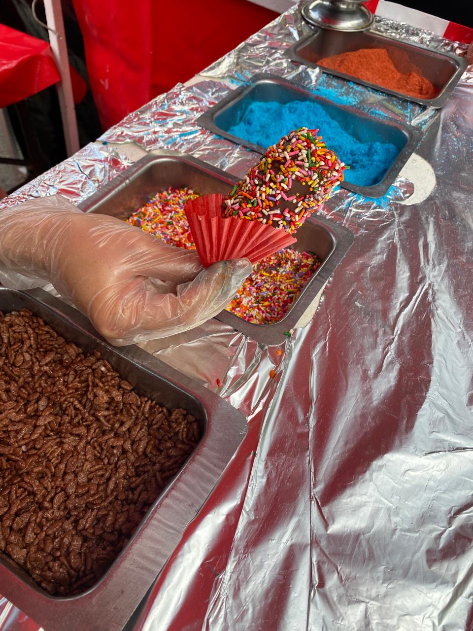 Paleta helada de crema cubierta