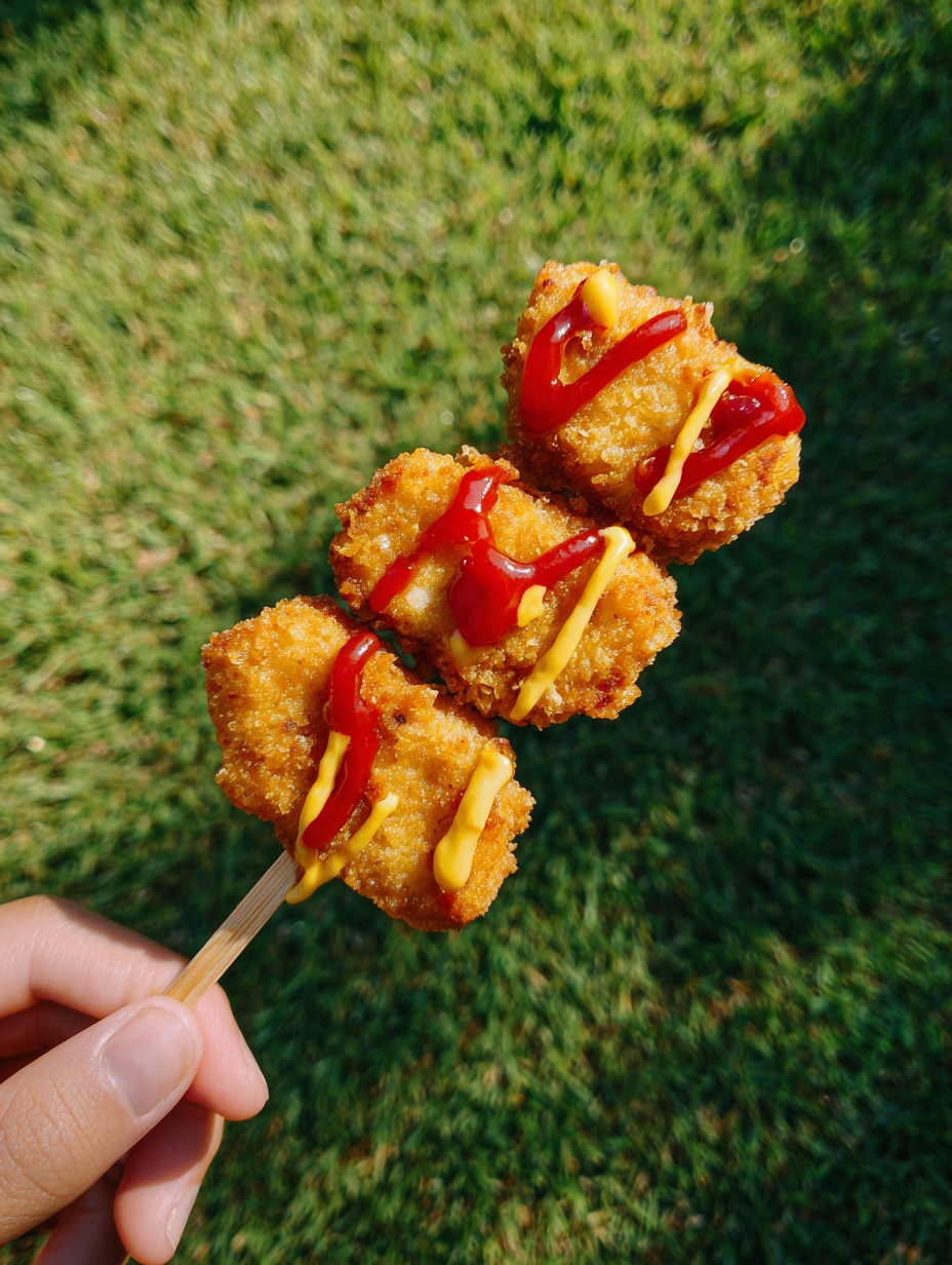 Banderilla con 3 nuggets