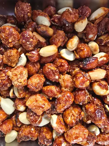 Cacahuate garapiñado con coco