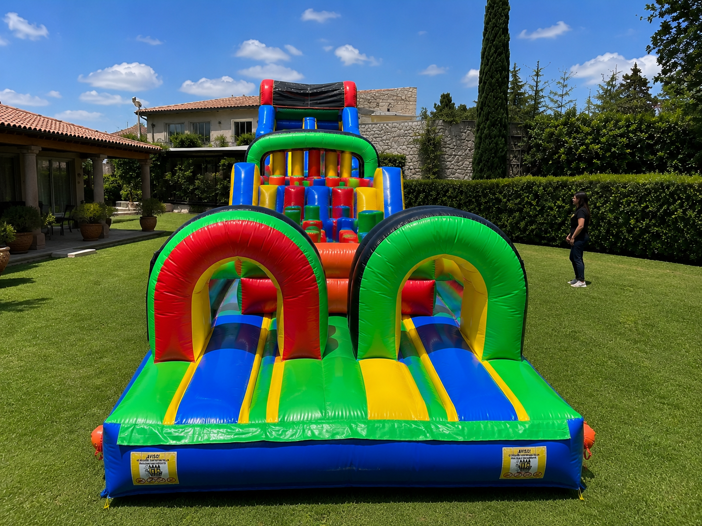 Laberinto Jumbo Con Escaladora 11m + Jumbo Slide 8m foto 5