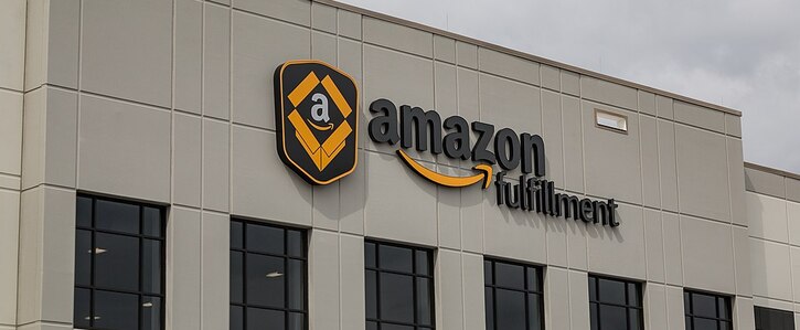 Photo of an Amazon fulfilment building