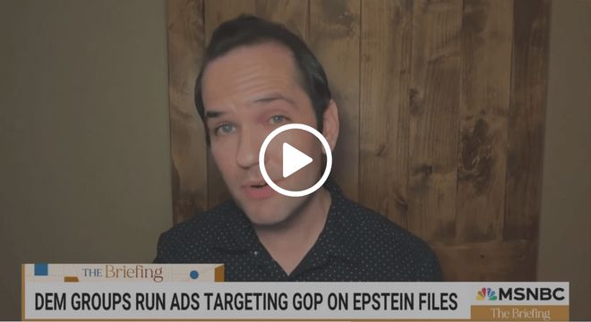 Ezra Levin speaking on MSNBC's The Briefing with Jen Psaki