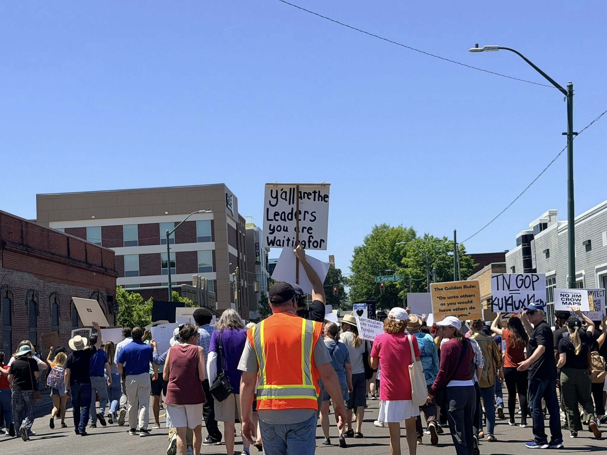 A picture from Indivisible Memphis' Memphis Won't Be Silenced march