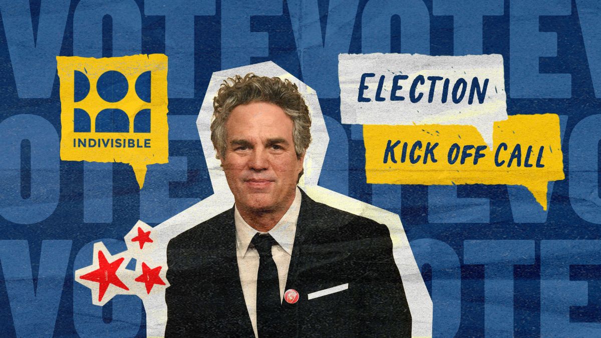 Headshot of Mark Ruffalo for Election Kickoff Call