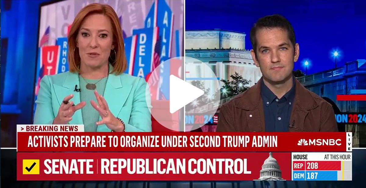 Screenshot of Ezra on MSNBC with Jen Psaki.