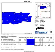 Tract 2 Land Co Soils Map (107 acres+/-)