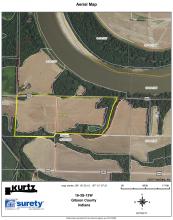 Tract 2 Aerial FSA Map (107 acres+/-)