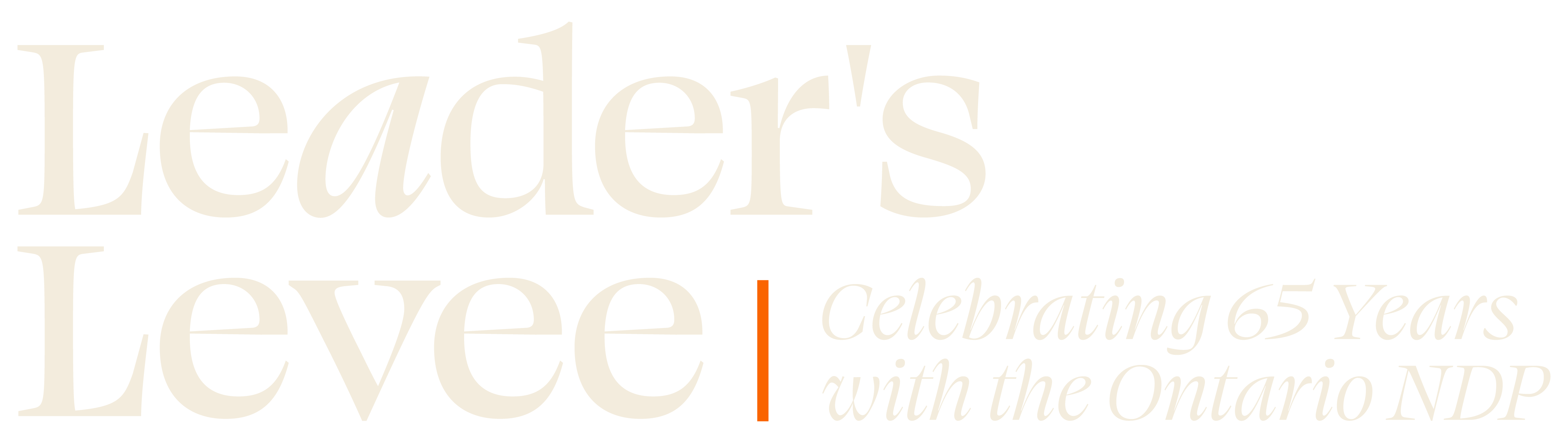 The Leader&rsquo;s Levee