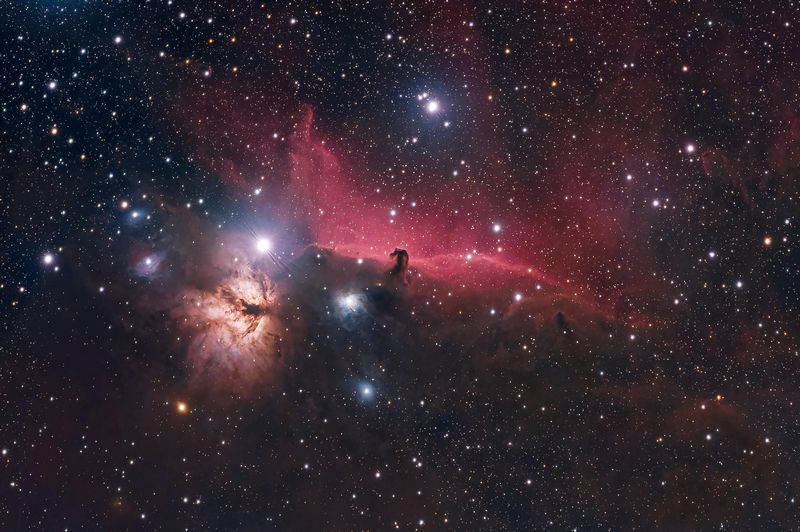 IC 434 Horsehead Nebula Complex with Flame: Kevin Criado