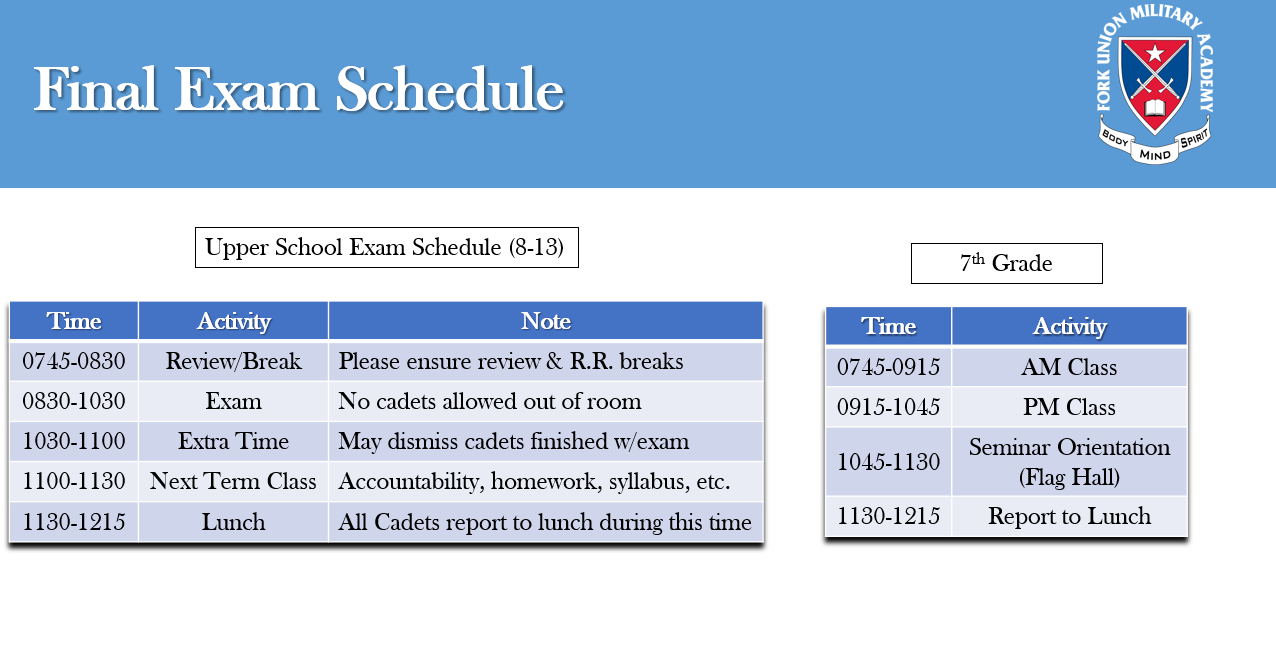 Weekly Update for October 7, 2022 - Fork Union Military Academy Weekly Update for October 7, 2022 - Fork Union Military Academy