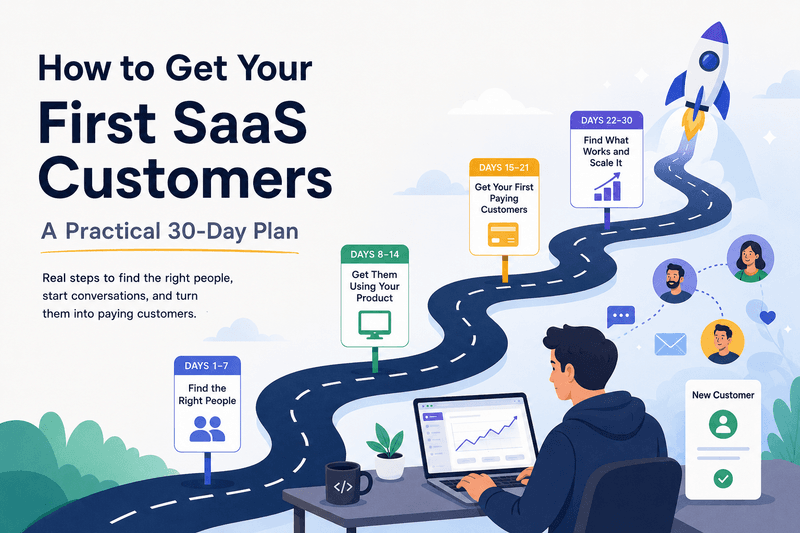 How to Get Your First SaaS Customers: A Practical 30-Day Plan