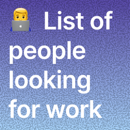List of people looking for work logo