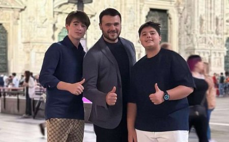 Emin Ağalarov əkizlərinin doğum gününü belə təbrik etdi – FOTOLAR