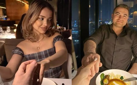 Aysellə İlkinin romantik şam yeməyi - FOTO