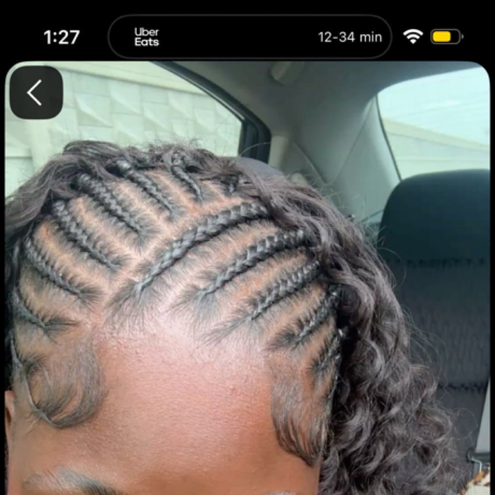 FULANI CORNROWS JUST THE FRONT