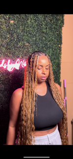 Fulani flip over w/ Bohemian medium knotless