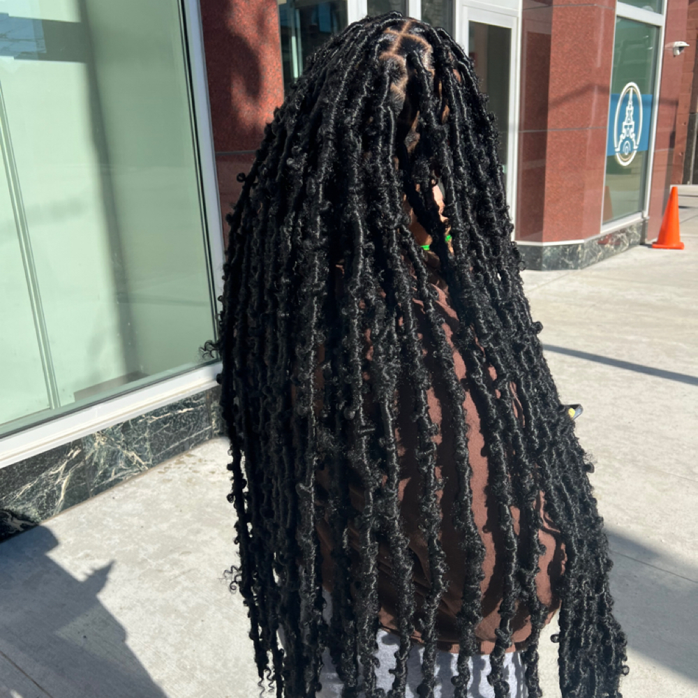 butterfly locs butt length