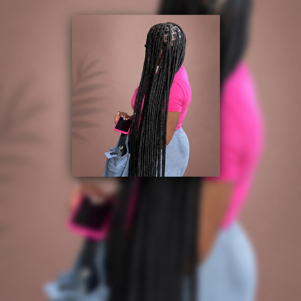Meduim Knotless Braids
