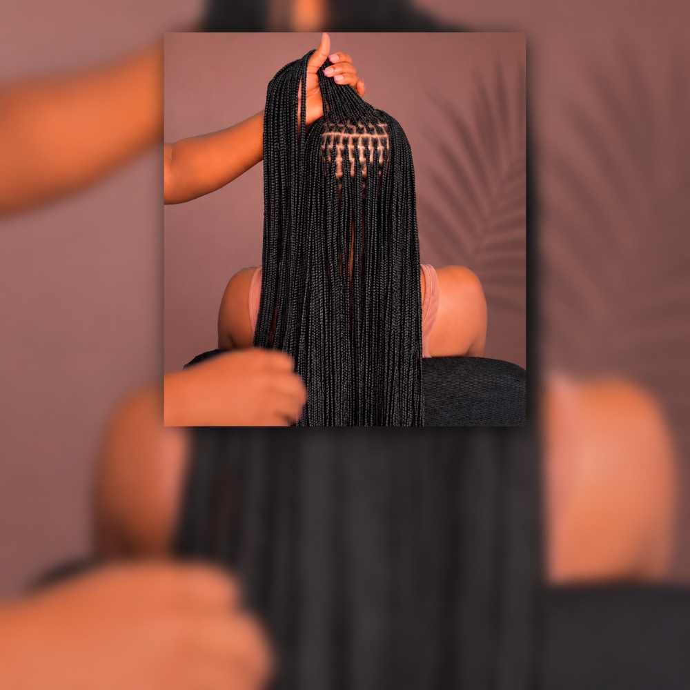 Extra Small Knotless Braids