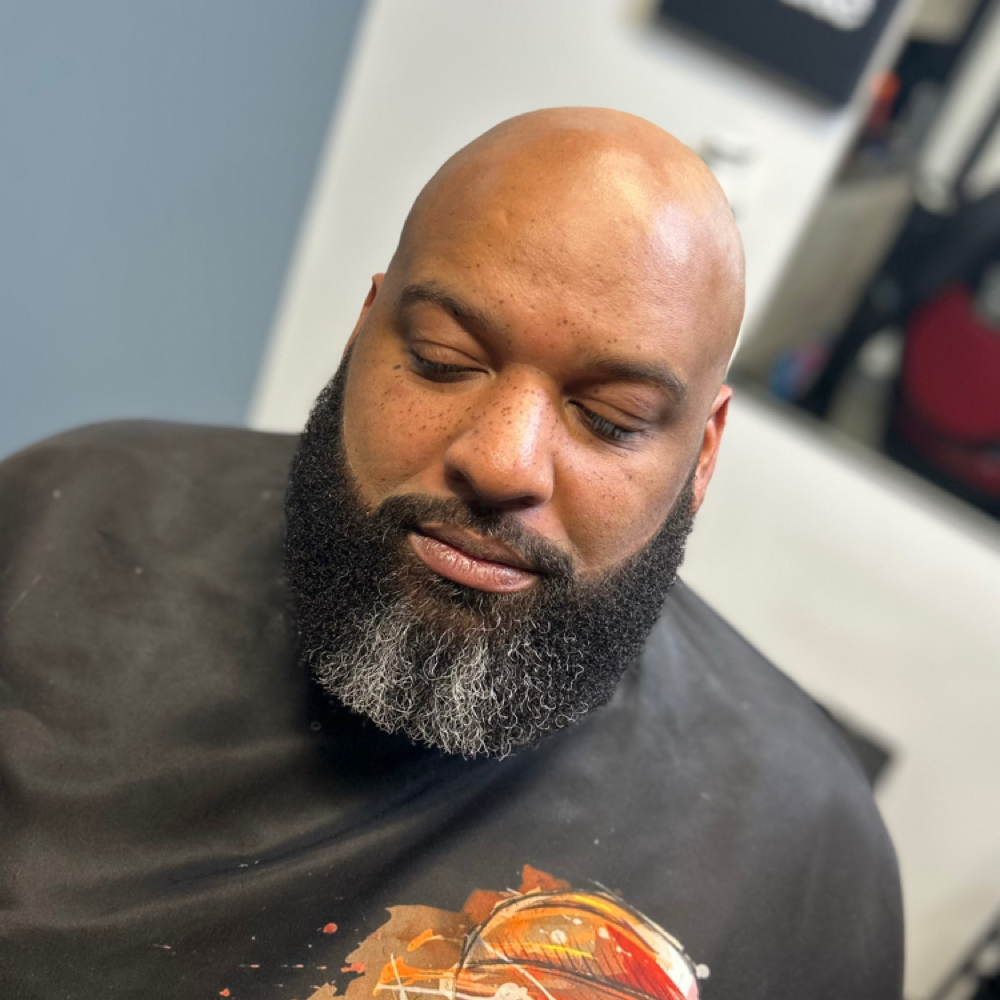 Bald Service With Straight Razor