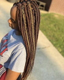 Medium Box Braids (Standard Mid-Back Length)