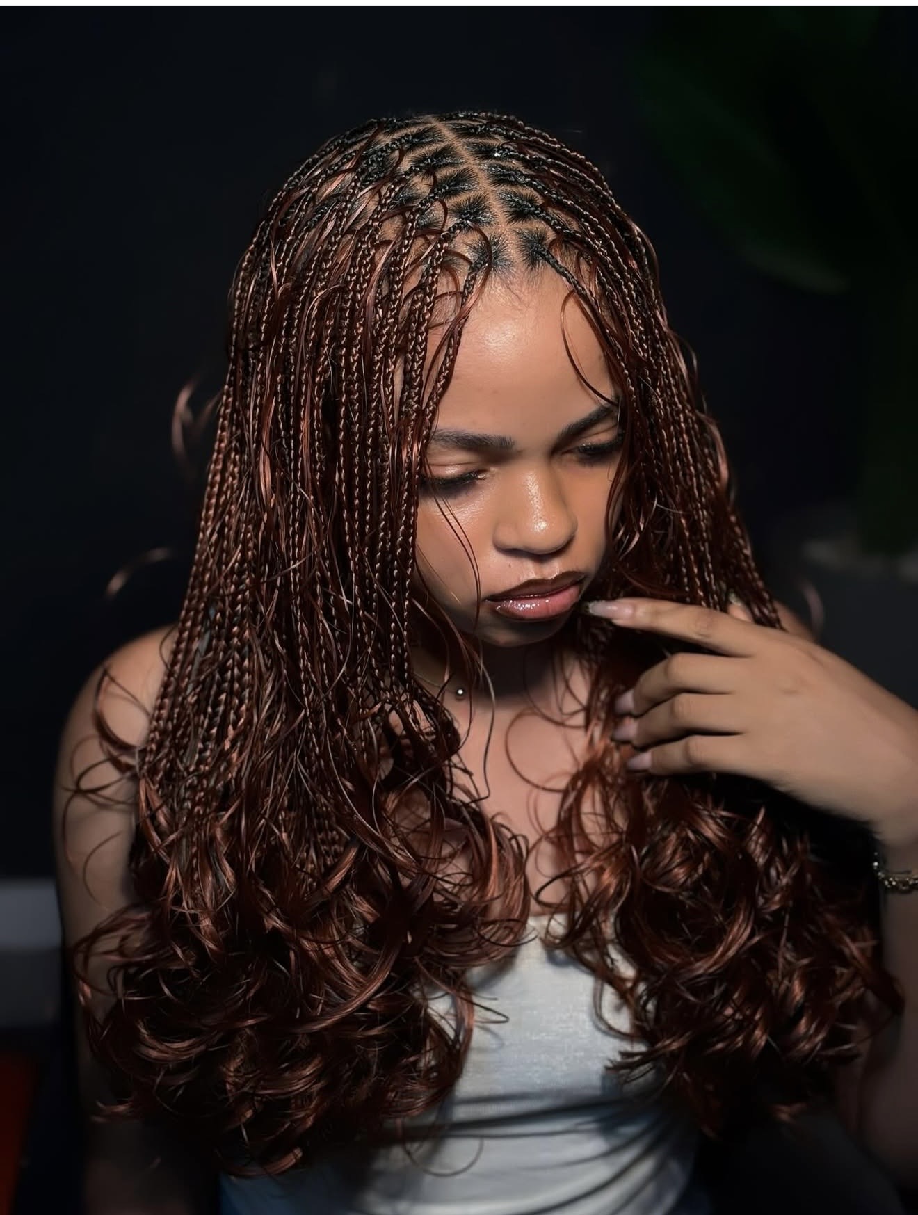 French Curls Knotless – Mid Back
