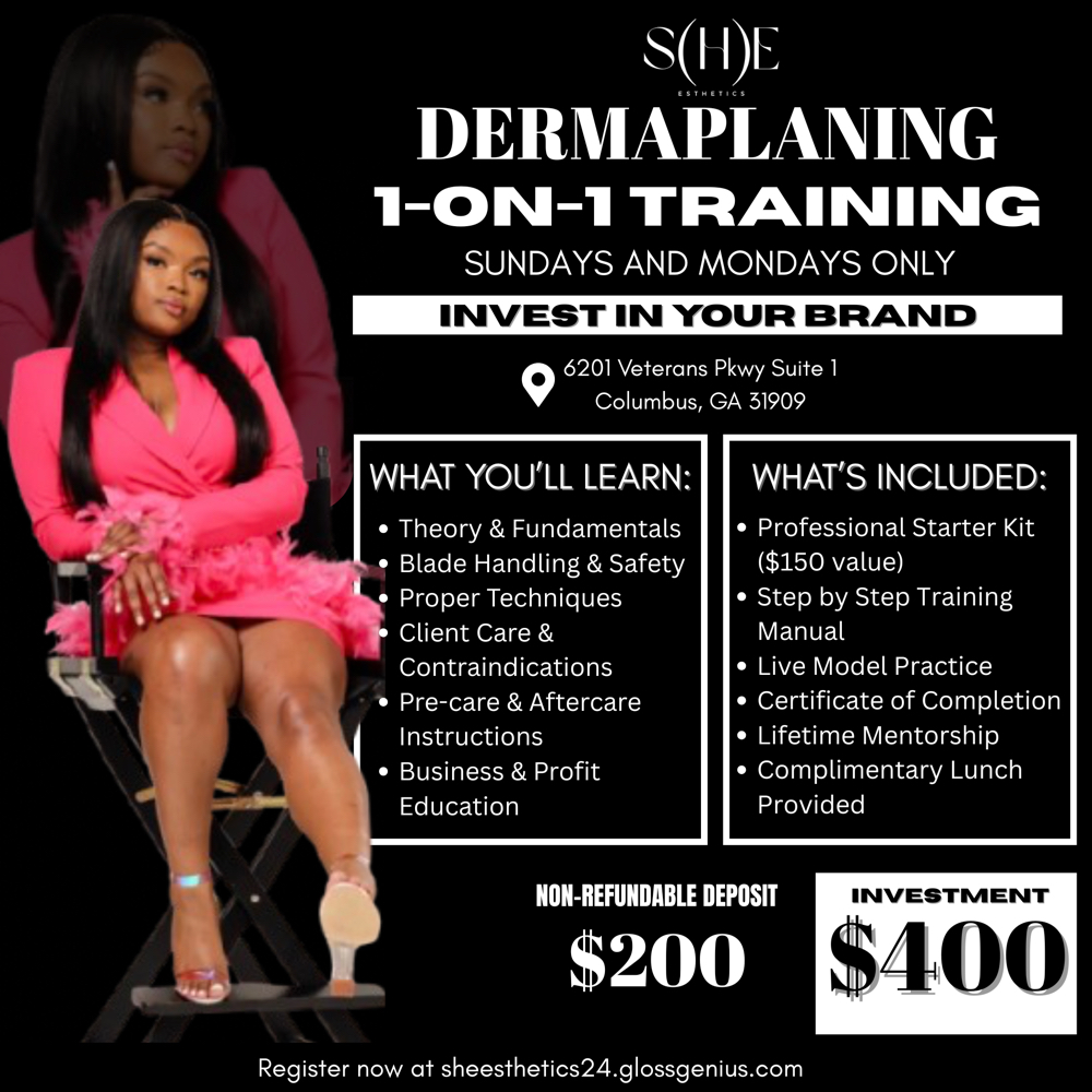 1 on 1 Dermaplaning Course