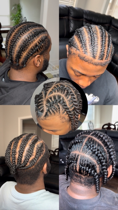 Men’s Natural Cornrows
