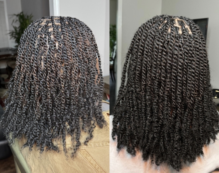 Small Kinky Twists Shoulder
