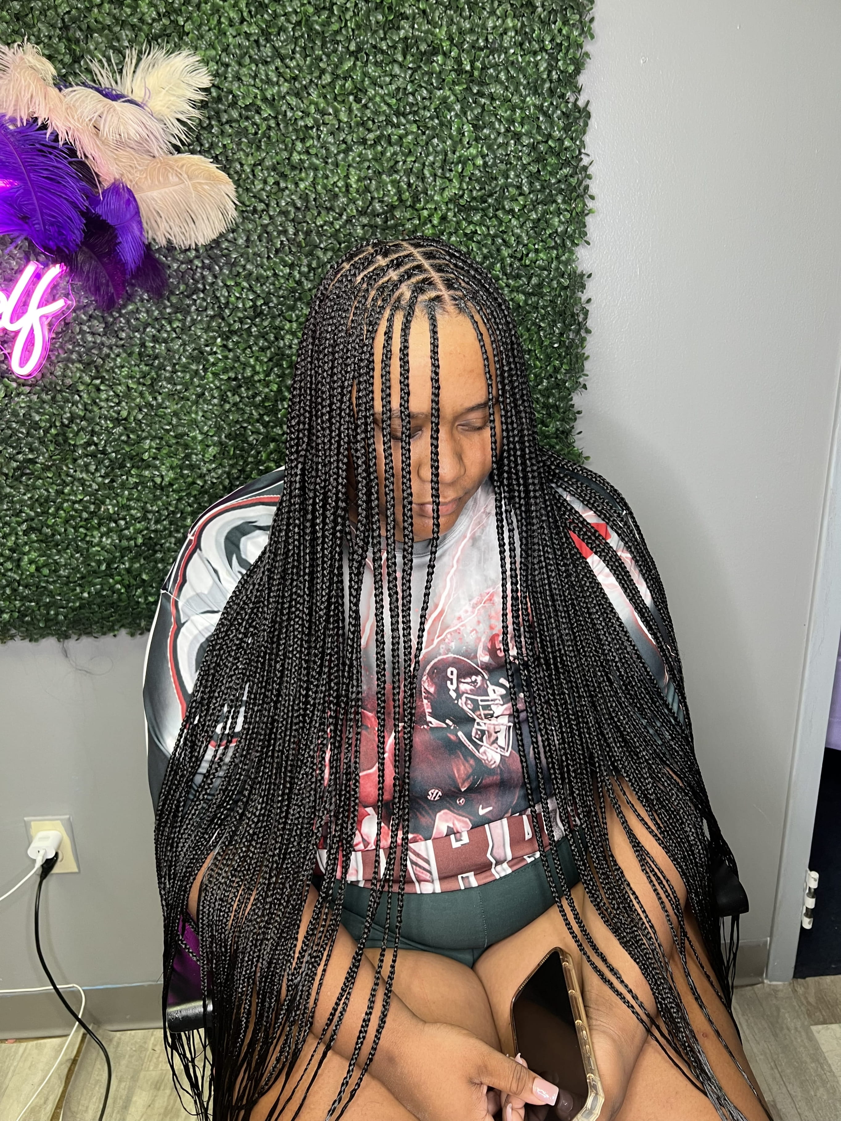 Small knotless braids