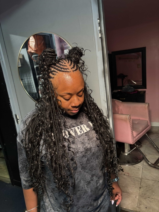 Fulani knotless braids