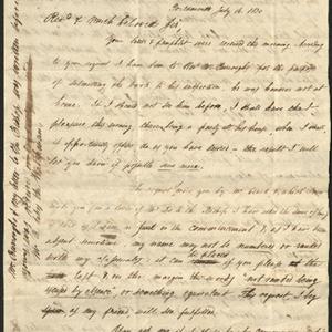 Letter from C. E. Leverett to Hector Humphreys