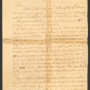 Letter from William Plumer to Hector Humphreys