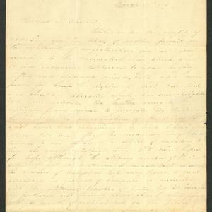 Letter from A. R. Morison to Hector Humphreys