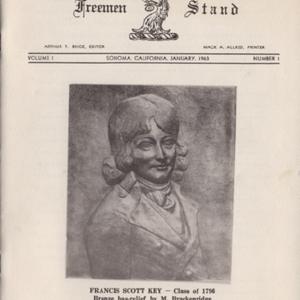 Freemen Stand, Volume 1 Number 1 (January 1963)