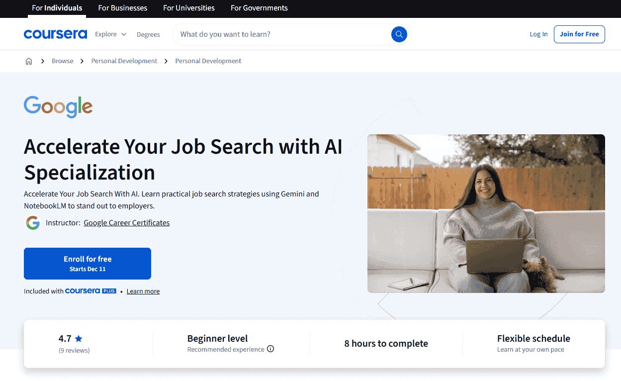 Job Search with AI Specialization