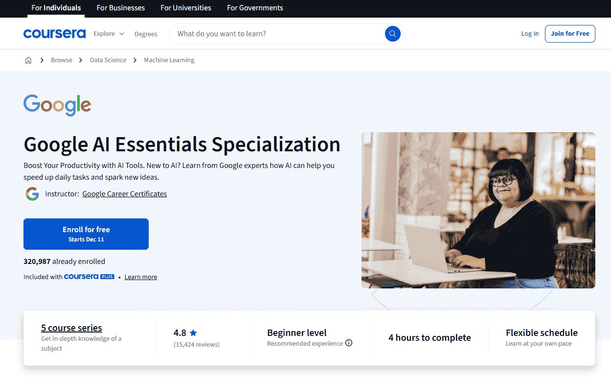 Google AI Essentials Specialization