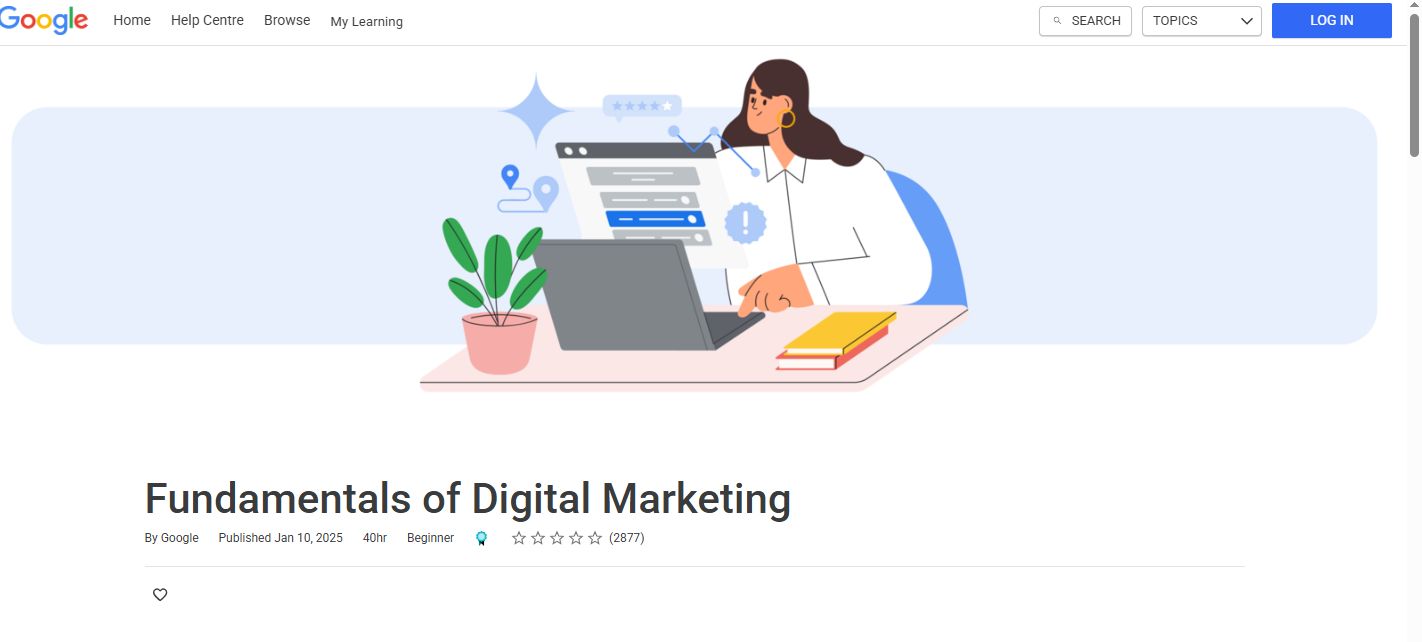 Google Digital Garage Fundamentals of Digital Marketing Course